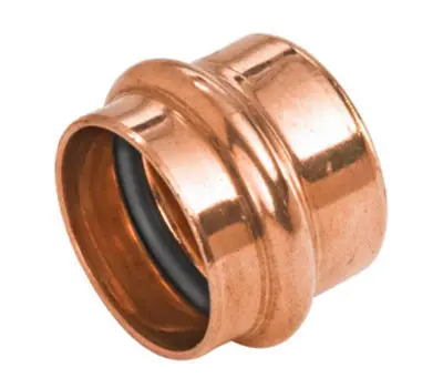 NIBCO PRESS SYSTEM PC617 2-1/2 in. Press Wrot Copper Cap, Lead Free