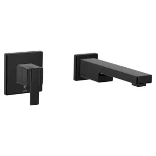 Moen WTS911BL 90 Degree Matte Black One-handle Tub Filler