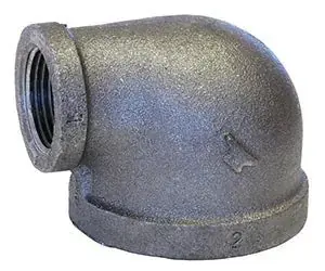 ANVIL 311008601 1101R Series Reducing Elbow 90 Degree Standard Class 150 Galvanized 1 Inch Nominal Size a 1/2 Inch Nominal Size b