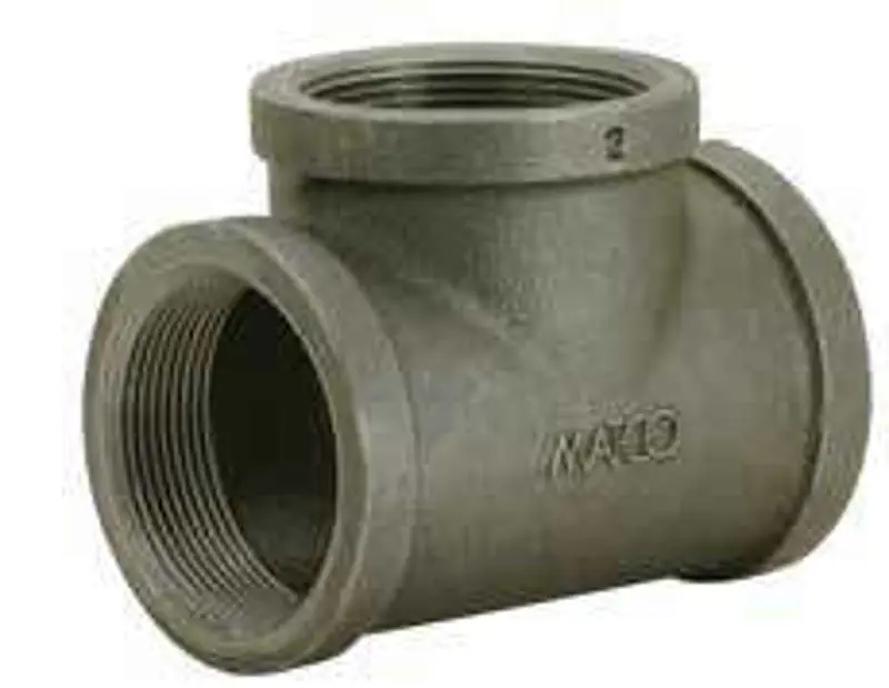 Malleable ZMGTR060506 1-1/4 X 1 X 1-1/4 Galvanized Malleable Iron Reducer Tee