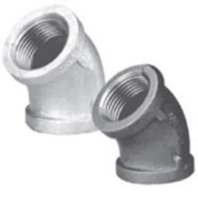 Malleable ZMGL4508 2 45 Deg Elbow Galv