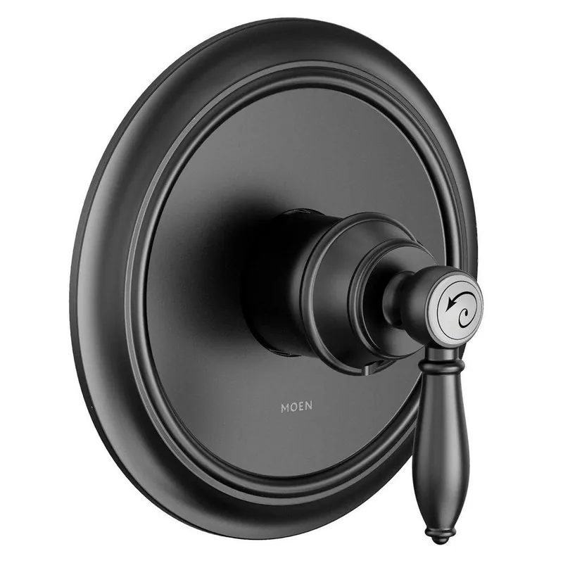 Moen UTS23210BL Weymouth Single Handle Pressure Balancing Valve Trim in Matte Black