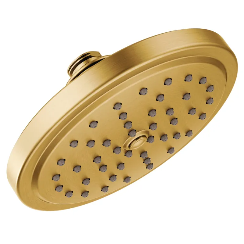 Moen S176EP15BG Brushed Gold One-Function 6-3/4 Diameter Spray Head Rainshower