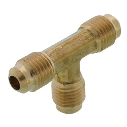 Jones Stephens F40033 (44-4) 1/4 Brass Flare Tee