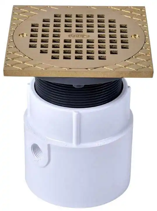 Oatey 72148 Drain 4in PVC Br W/Rnd Grt