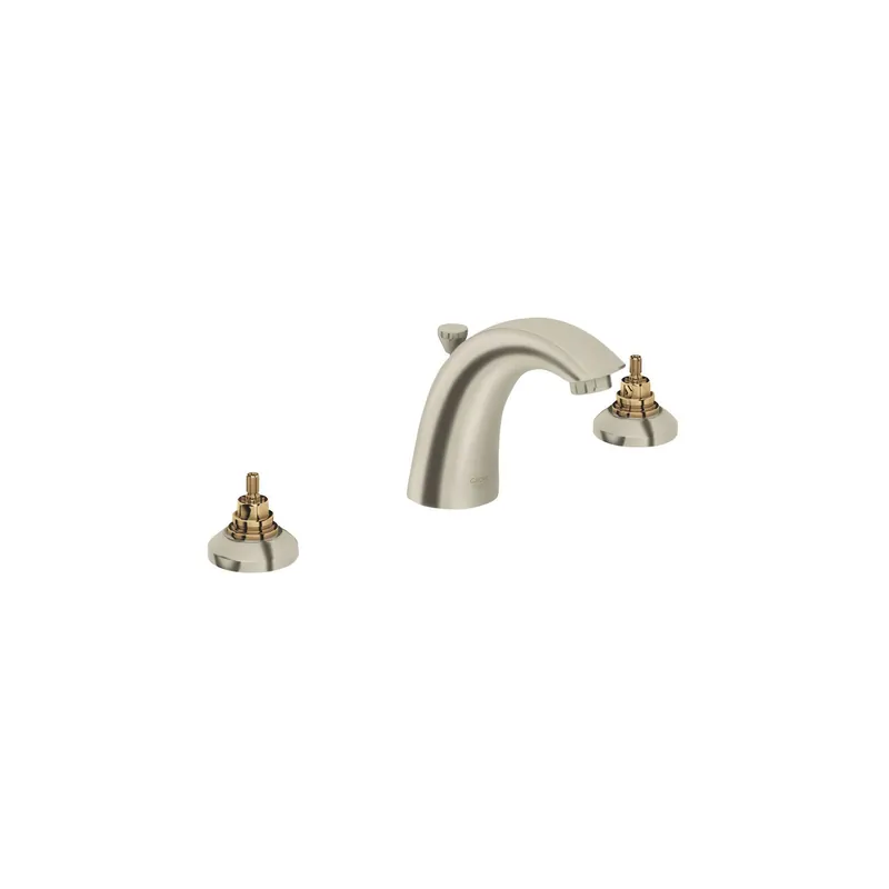Grohe 20121EN1 Arden Widespread Bathroom Faucet with SilkMove Ceramic Disc and Metal Drain Assembly - Handles Not Included