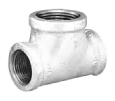 Malleable ZMGTR080607 2 x 1-1/4 x 1-1/2 in. Threaded Galvanized Malleable Iron Reducing Tee