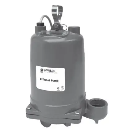 Goulds WE0511H 3885 Submersible Effluent Pump 1/2 HP (20' Cord Manual)