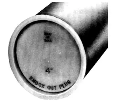 PASCO 4845 4 in. Knockout Test Cap