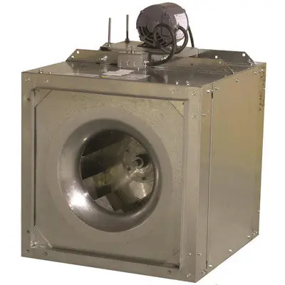 SOLER & PALAU SQB10RH3S Square Inline Belt Drive Centrifugal Duct Fan 1,669 CFM 208-230/460V 3PH 3/4HP