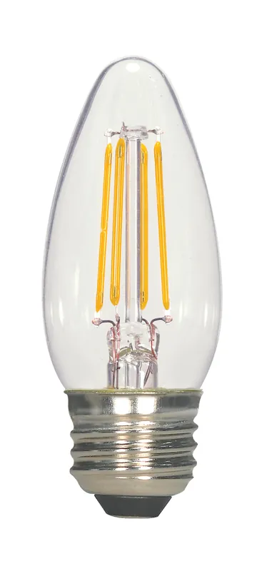 Satco S9567 2.5 Watt B10 LED Candle Clear Medium Base 2700K