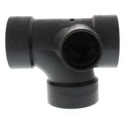 Nibco I495400 3 x 3 x 3 x 1-1/2 Hub ABS Sanitary Tee with 90 Left Inlet 5871