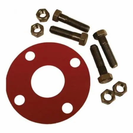 Jones Stephens G51104 4 in. Full Face Red Rubber Gasket G51104