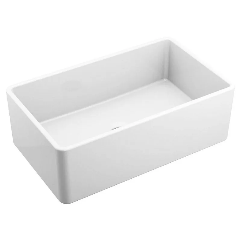 Moen FC301810 Host 30 x 18 Fireclay Single Bowl Sink White