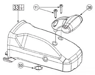 Milwaukee 31-44-2060 Gear Case Front Handle