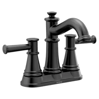 Moen 6401BL Belfield Matte Black Two-Handle Bathroom Faucet