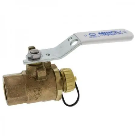 NIBCO NL978X8 T-585-66-LF-HC 3/4 in DZR Silicon Bronze Full Port NPT x Hose 600# Ball Valve