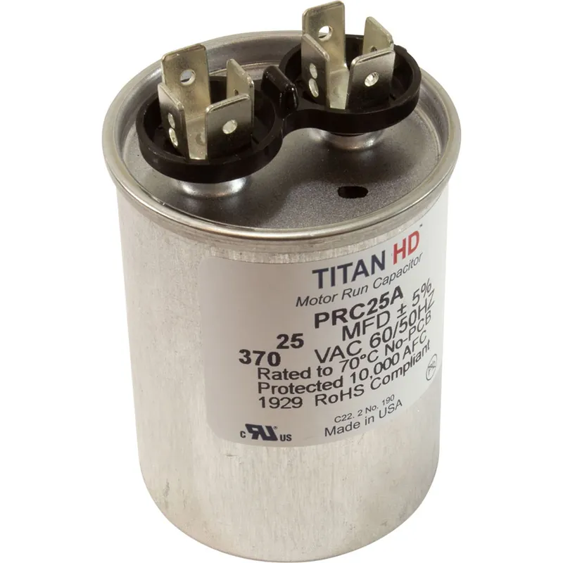 LID CORPORATION RD25/3-370A Run Capacitor 25 MFD 370V