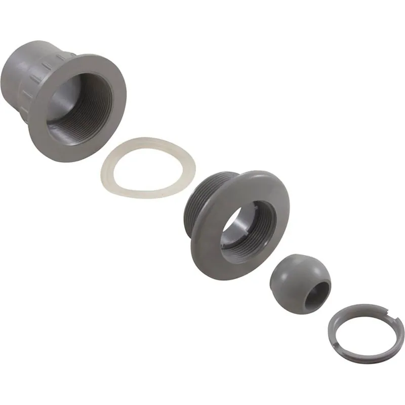 Zodiac 25523-701-000 Fiberglass Wall Fitting with Eyeball Gray