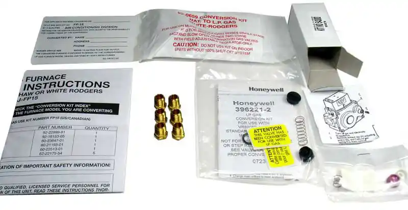 Ruud FP-15 Natural Gas to LP Conversion Kit