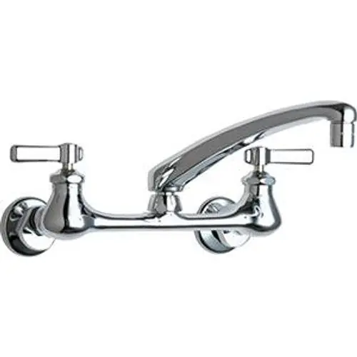 Chicago Faucets 540-LDL8CP Wall-Mounted Manual Sink Faucet