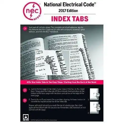 National Fire 2017TABS NEC National Electric Code Self-Adhesive Index Tabs