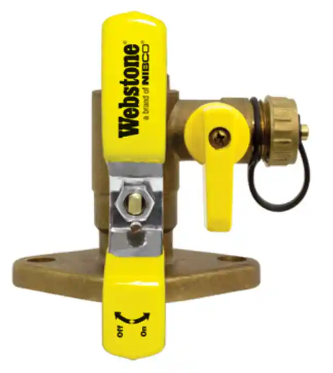 NIBCO H-40414 Webstone Isolator Uni-Flange Brass Ball Valve