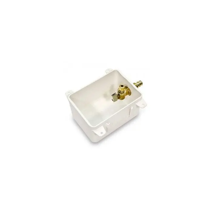Uponor WIRSBO LF5955025 ProPEX Ice Maker Box with Support Brackets and 1/2 LF Brass Valve
