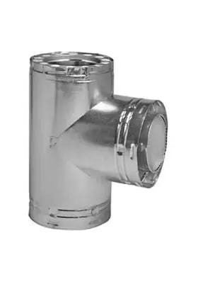 Metal-Fab 6TGST 6 Temp Guard Insulated Tee with Tee Cap - Stainless Steel