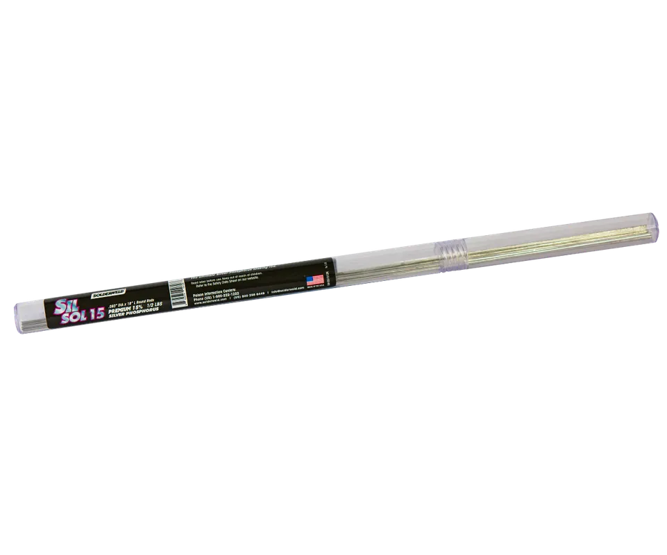 NSI Industries SW-SS1524K Solderweld 15% Silver Sil-Sol Round Brazing Rod