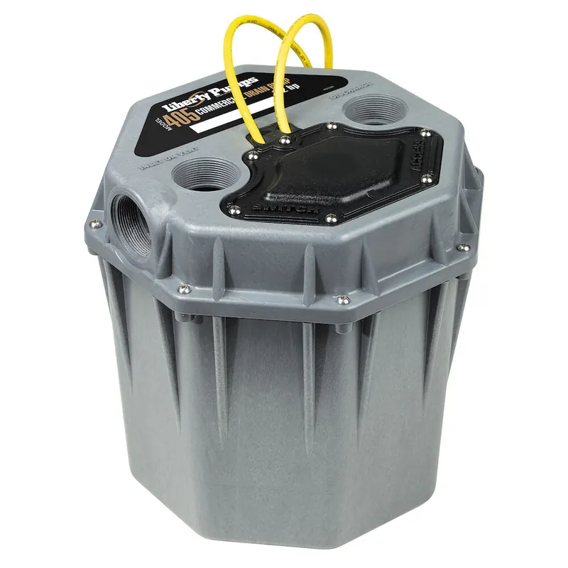 LIBERTY lib405a Liberty Pumps 405/A - 1/2 HP High-Temperature Commercial Sink/Drain Pump System (2) w/ Alarm
