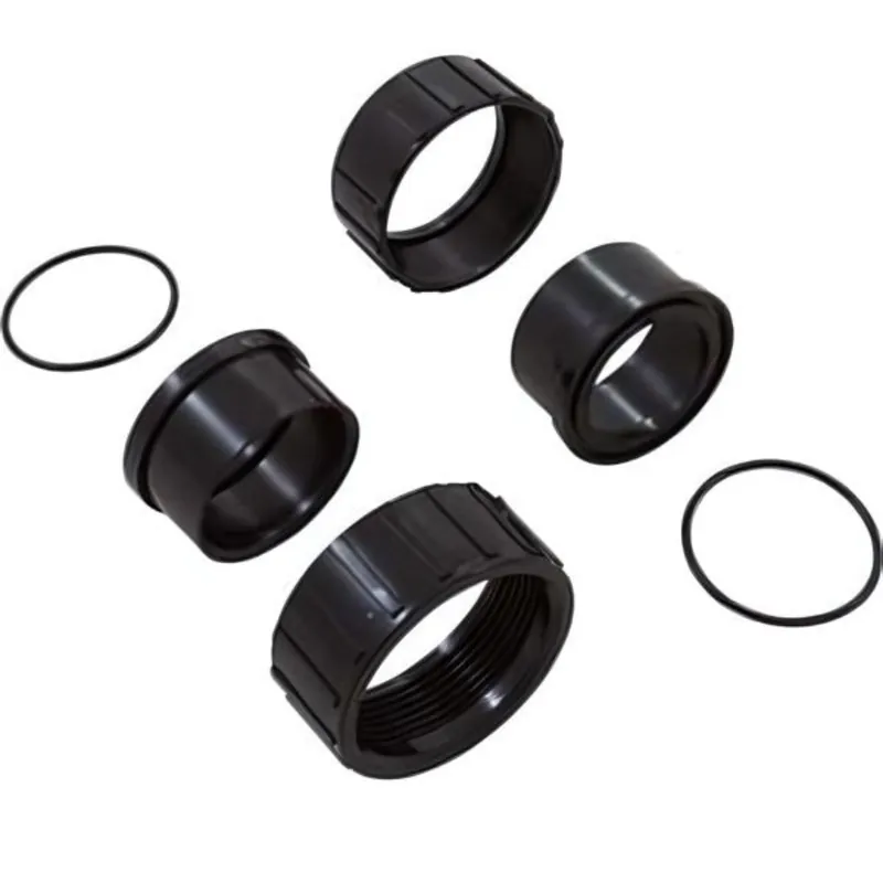 Carvin Pool Equipment 31175608R2-BLK Pump Union, Qty 2, Carvin, 1-1/2fbt x 1-1/2s, Black