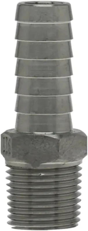 BOSHART SSMA-100 1 in. Stainless Steel Male Insert Adapter