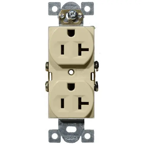Morris Products 82151 White 20A-125V Commercial Grade Receptacle