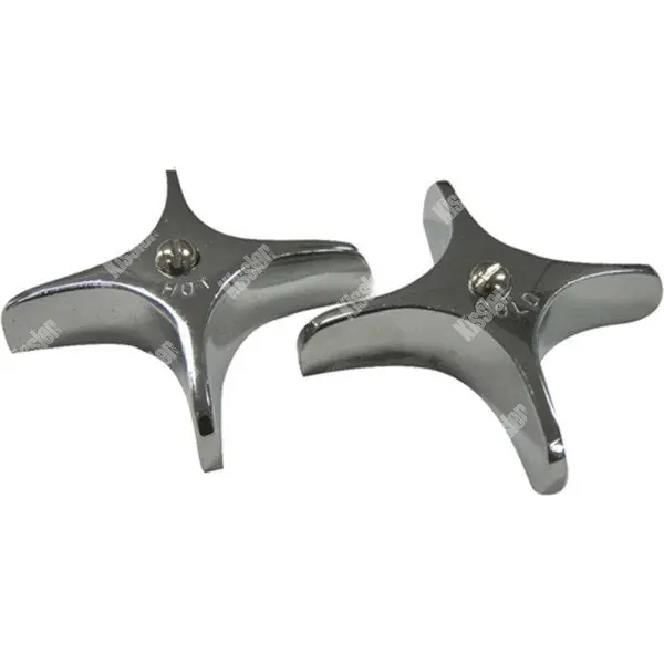 KISSLER 96-0403 Chrome Cross Handles for American Standard