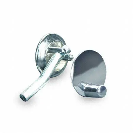 JACKNOB 6190 Restroom Partition Latch Concealed With Round Bar - ADA