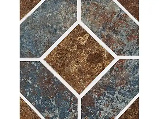 National AZ6DECO Aztec Series 6x6 Deco Cobalt Pool Tile
