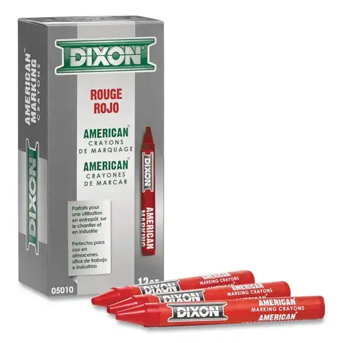 Dixon Ticonderoga 5010 Red American Marking Crayon