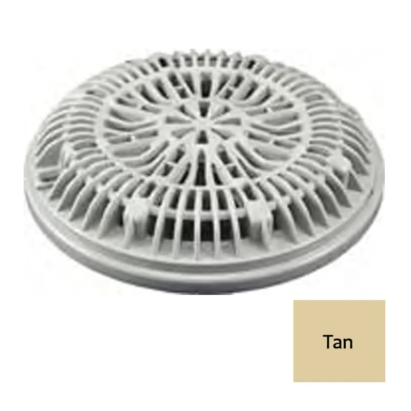 Zodiac 25548-009-000 Vinyl Pool Main Drain Ring 8 Inch Anti Vortex Lid Tan