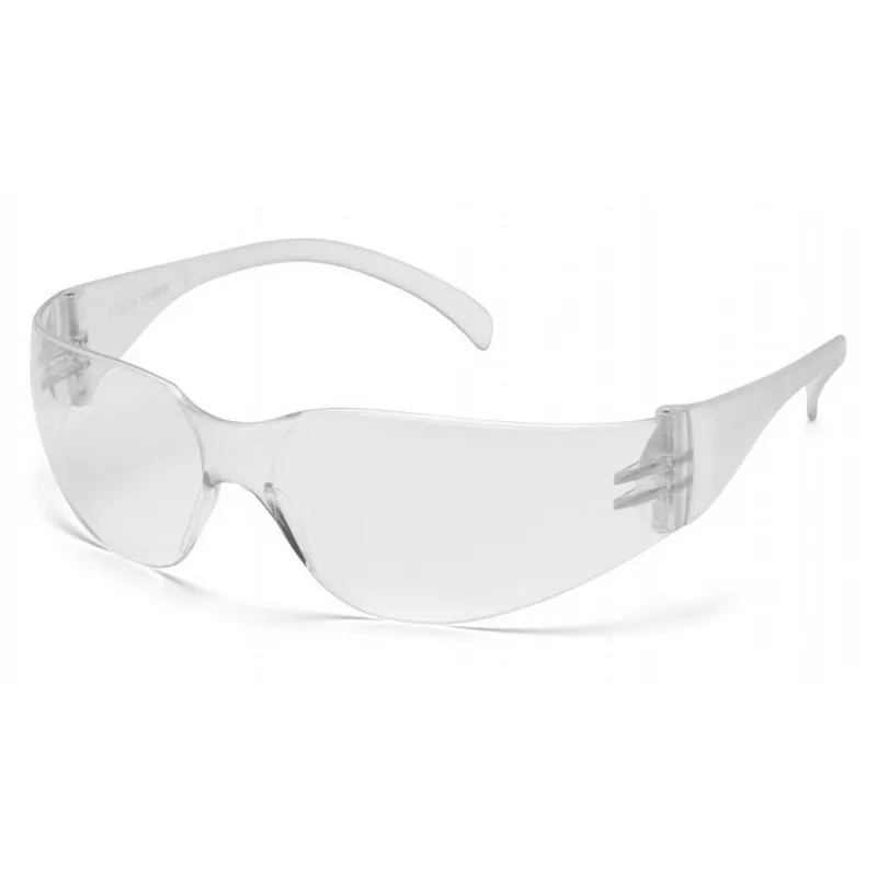 Pyramex S4110SUC-BX Intruder Safety Glasses Clear Frame Clear Uncoated Lens