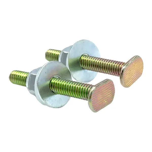 5/16'' x 2 1/4'' Brass-Plated Flange Bolts (Pair)