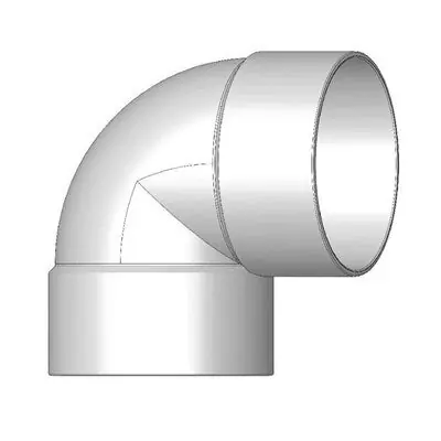 Westlake Pipe & Fittings P258 8-inch 1/4 Bend Long Sweep HxH