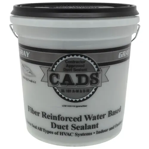 POLYMER ADHESIVES 1-CADS-01G-00 CADS Fiber Reinforced Water Based Duct Sealant - Gray - 1 Gallon