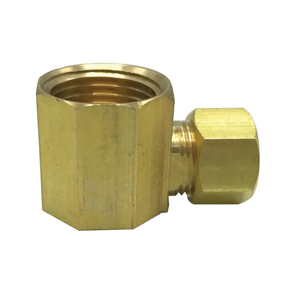 3/8'' x 1/2'' Compression X Female Elbow (Lead-Free)
