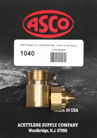 AWISCO NEW YORK CORP 1040 Cylinder Adaptor CGA200 to CGA520