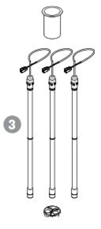 HAYWARD 005422901600 3-Lamp Kit for Ultra UV2 Sanitizer