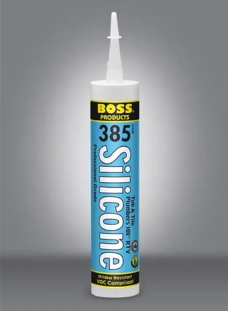 BOSS PRODUCTS 38500 Plumber's Tub & Tile Silicone Sealant - Clear