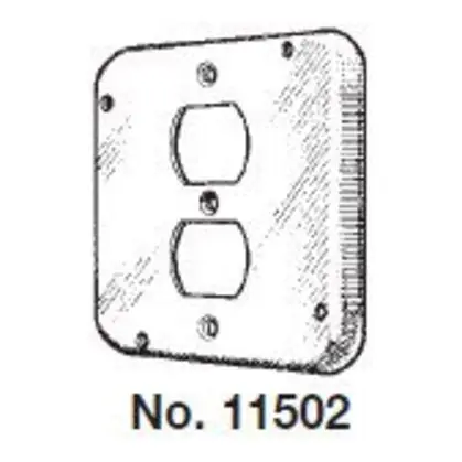 Mulberry 11502 Metal 4-11/16 Duplex Cover