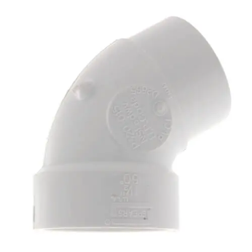 NIBCO P319-015 PVC DWV 1/6 Bend Elbow 1-1/2 Hub