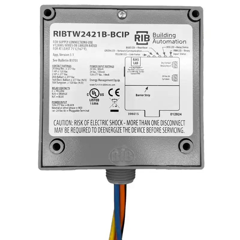 Functional Devices RIBTW2421B-BCIP BACnet/IP Network Relay